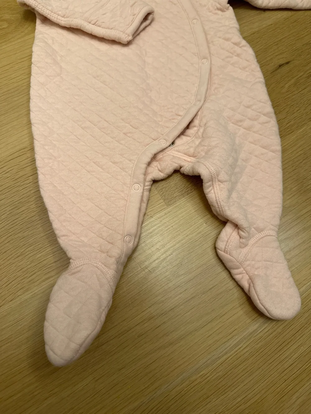 Hanna Andersson Quilted Light Pink Footie